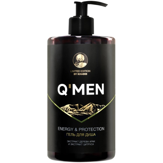 Гель для душа QMEN 640мл. Бодрость и защита парфюмир.