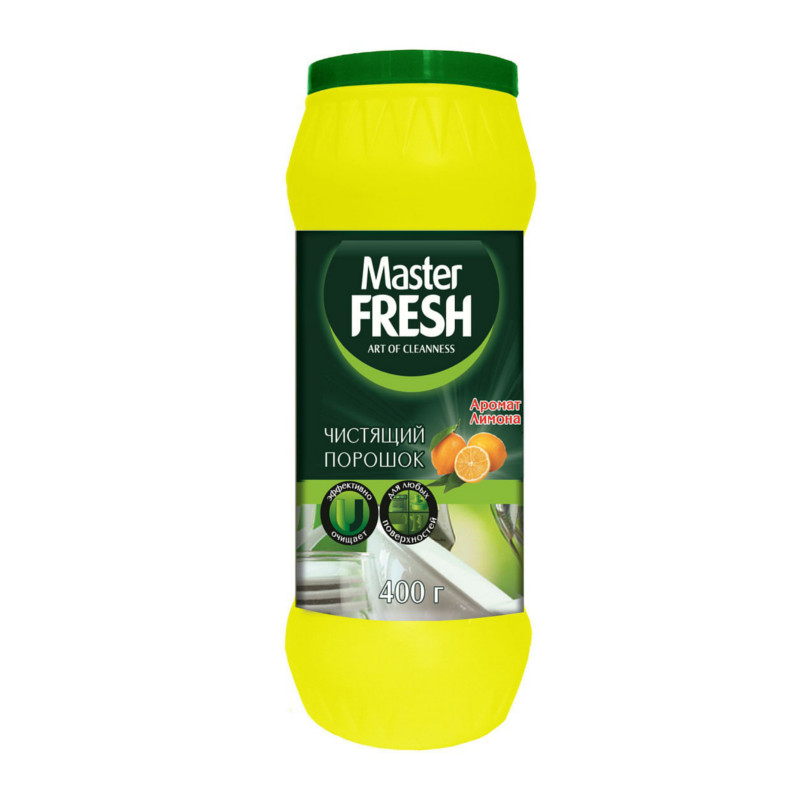 Ср-во Master FRESH 400мл. чист. порошок Аромат лимона (16)