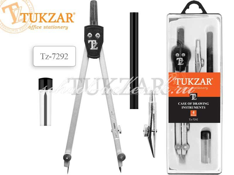 Готовальня Tukzar 4 пр. метал. циркуль, грифель