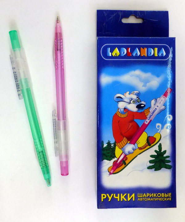 Ручка шар. СИНЯЯ Laplandia