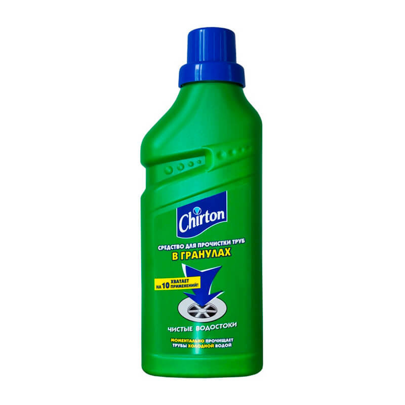 Ср-во Chirton 600г. Для прочистки сливных труб Гранулы (12)