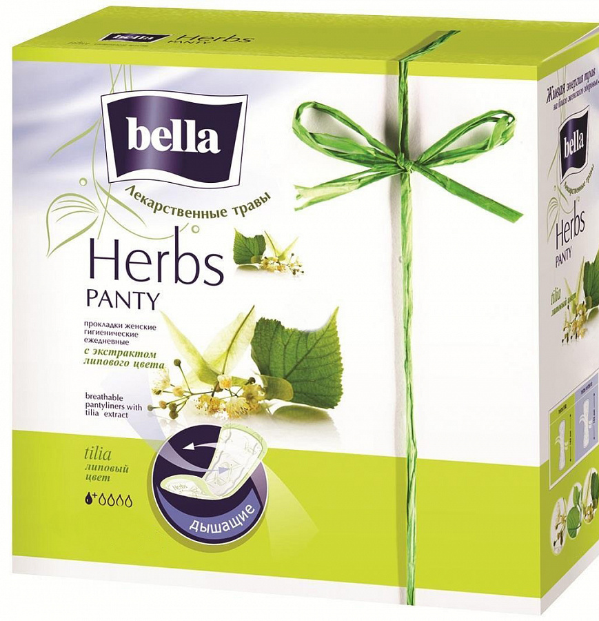 Прокладки Белла Панти софт 40шт Herbs tilia (с экст.липы)