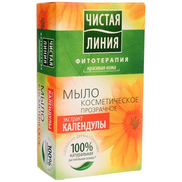 Мыло Чист. линия 80г. Экстракт Календулы