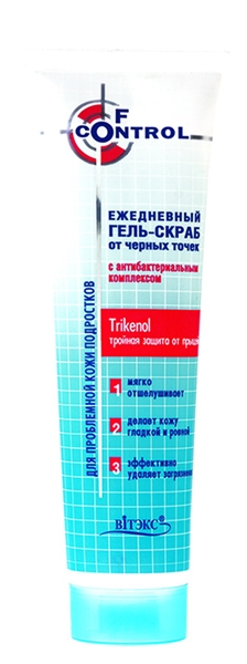 Гель Face Control 100мл. СКРАБ ежедневн. от черных точек