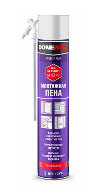 Пена монтажная Donewell Energy Flex всесезонная 1л.