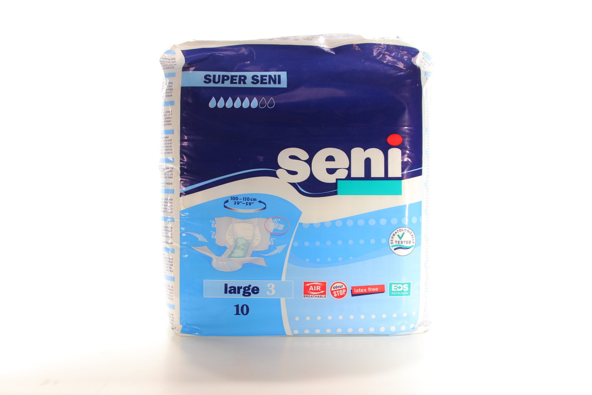 Подгузн. Seni Super large 10шт.(100-150см)