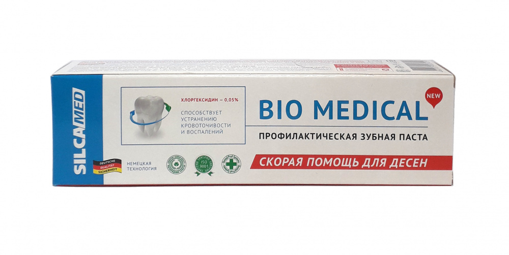 Зубн.паста Силка 130г. Силкамед Bio Medical