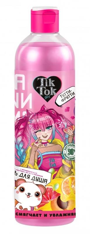 Гель для душа TIK TOK GIRL 360мл. аниме Тутти-фрутти