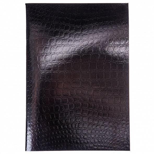 Тетрадь А4 96л. КЛ. abdi Бумвинил METALLIC CROCO Черный