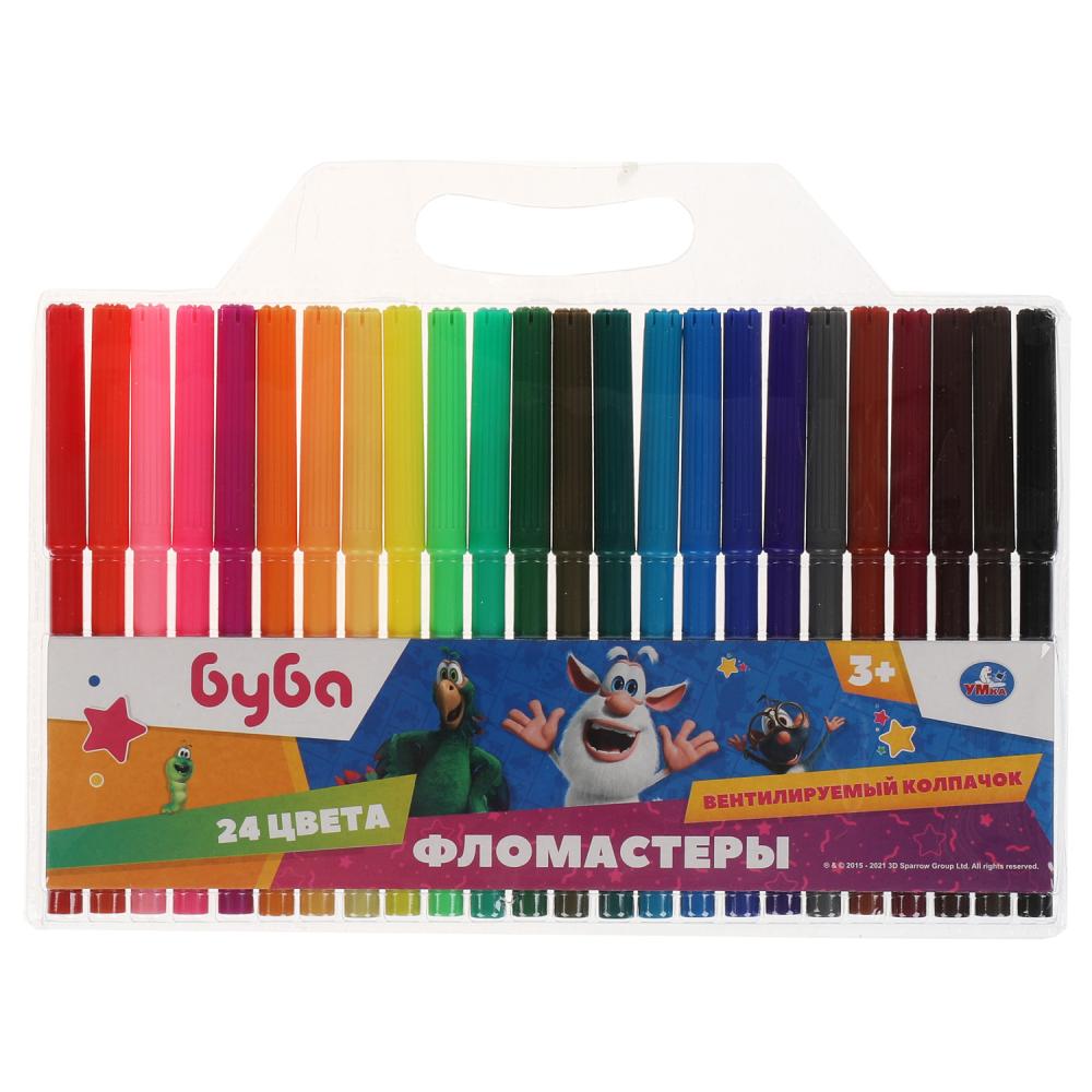 Фломастеры 24цв. Буба круглые