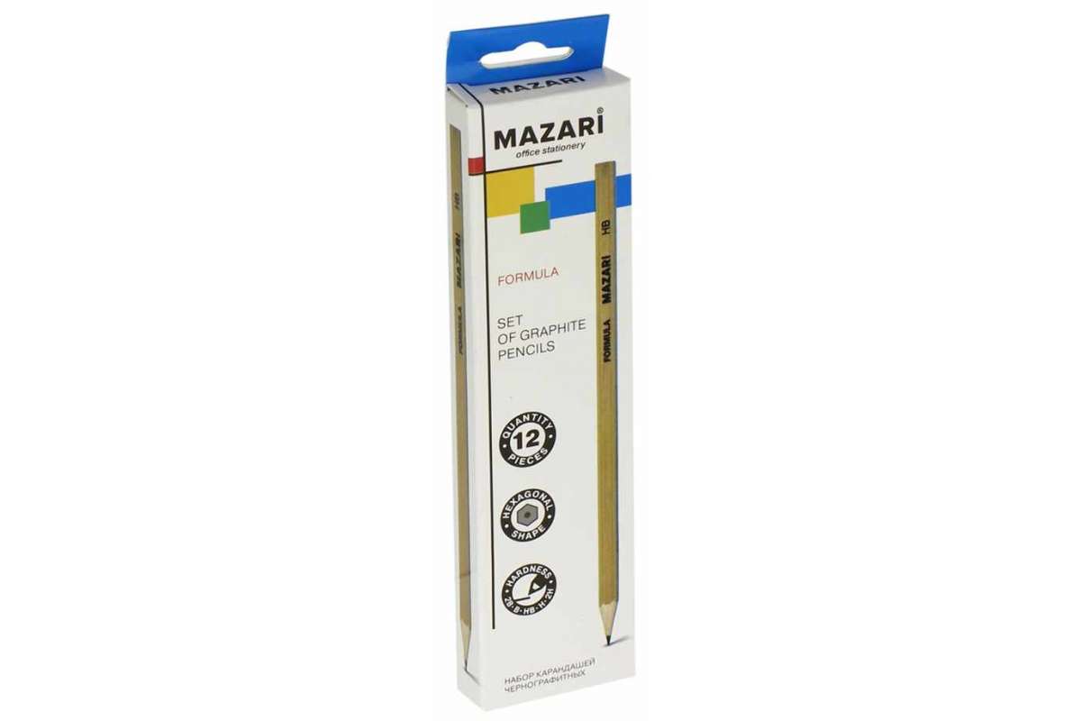 Карандаш прост. Mazari Formula (уп.12)