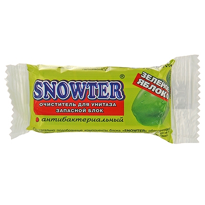 Освежитель для унитаза Snowter 40г. Запасной блок Яблоко (24)