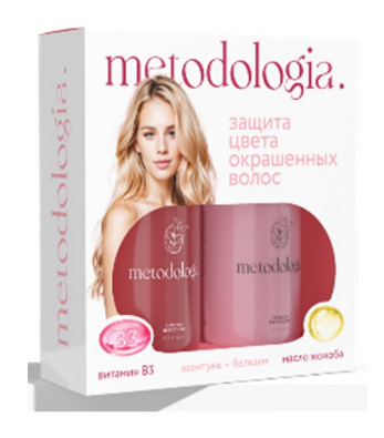 ПН/ЖЕН. Fabrik cosmetology Metodologia Защита цвета (шамп 520мл +бальз520мл)