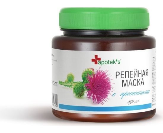 Маска д/волос Apotek's 250мл. Репейная с протеинами