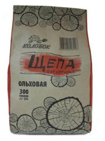 Щепа д/копчения Колобок 300г. Ольха