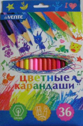Набор цв. карандашей 36цв. deVente Cosmo