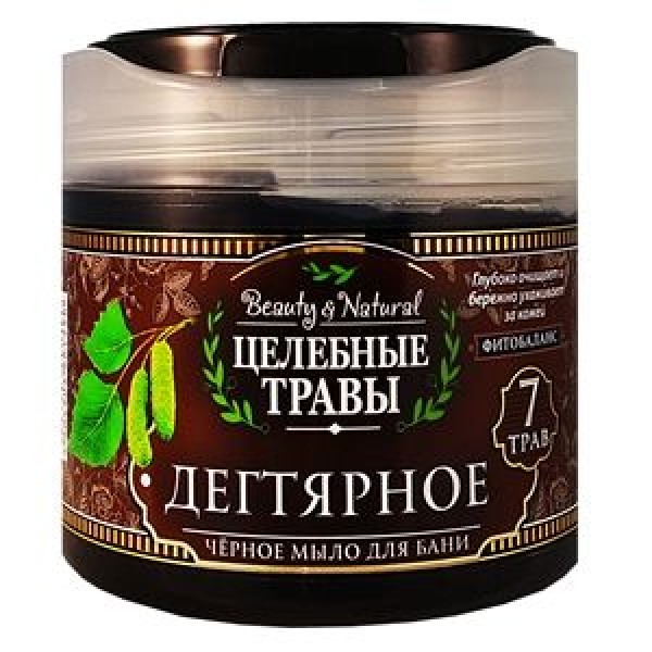 Мыло жидк. Целебные травы 400мл. Черное (6)
