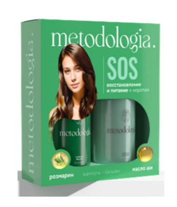 ПН/ЖЕН. Fabrik cosmetology Metodologia SOS восстановление и питание (шамп 520мл +бальз520мл)