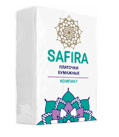 Платочки Safira 9*10шт. двухслойные