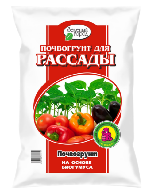 Грунт Зеленый город 10л. Для рассады Биогумус (4)
