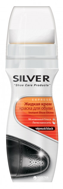 Крем для обуви Silver 75мл. черн, краска жидкая LS3003-01