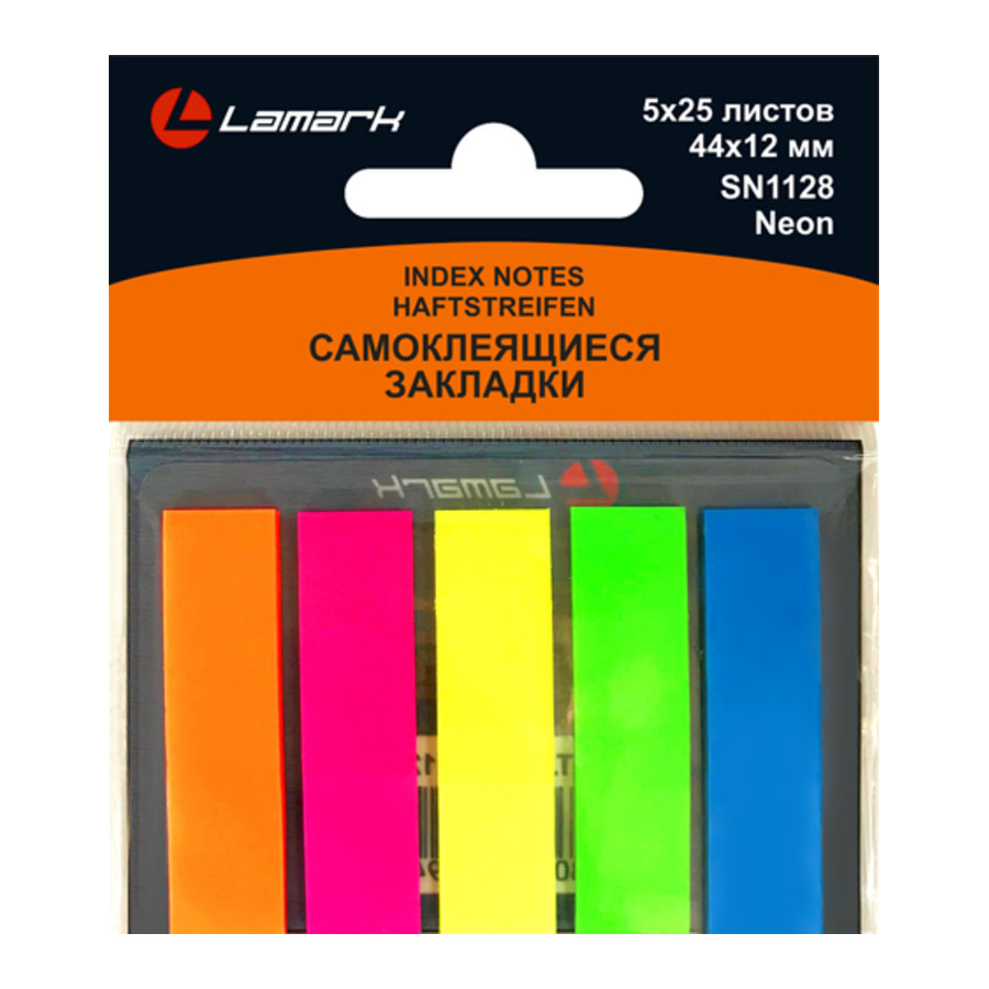 Самоклеющийся блок Lamark 12*45 5цв 25л