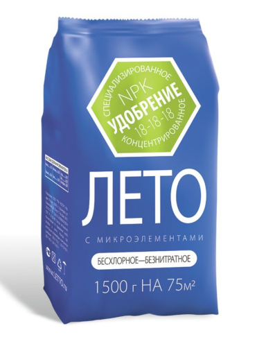 Удобрение Лето 1,5кг. Летнее с микроэл. минеральное