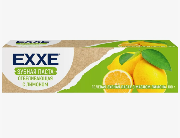 Зубн.паста EXXE 100мл. Отбеливающая с лимоном (24)