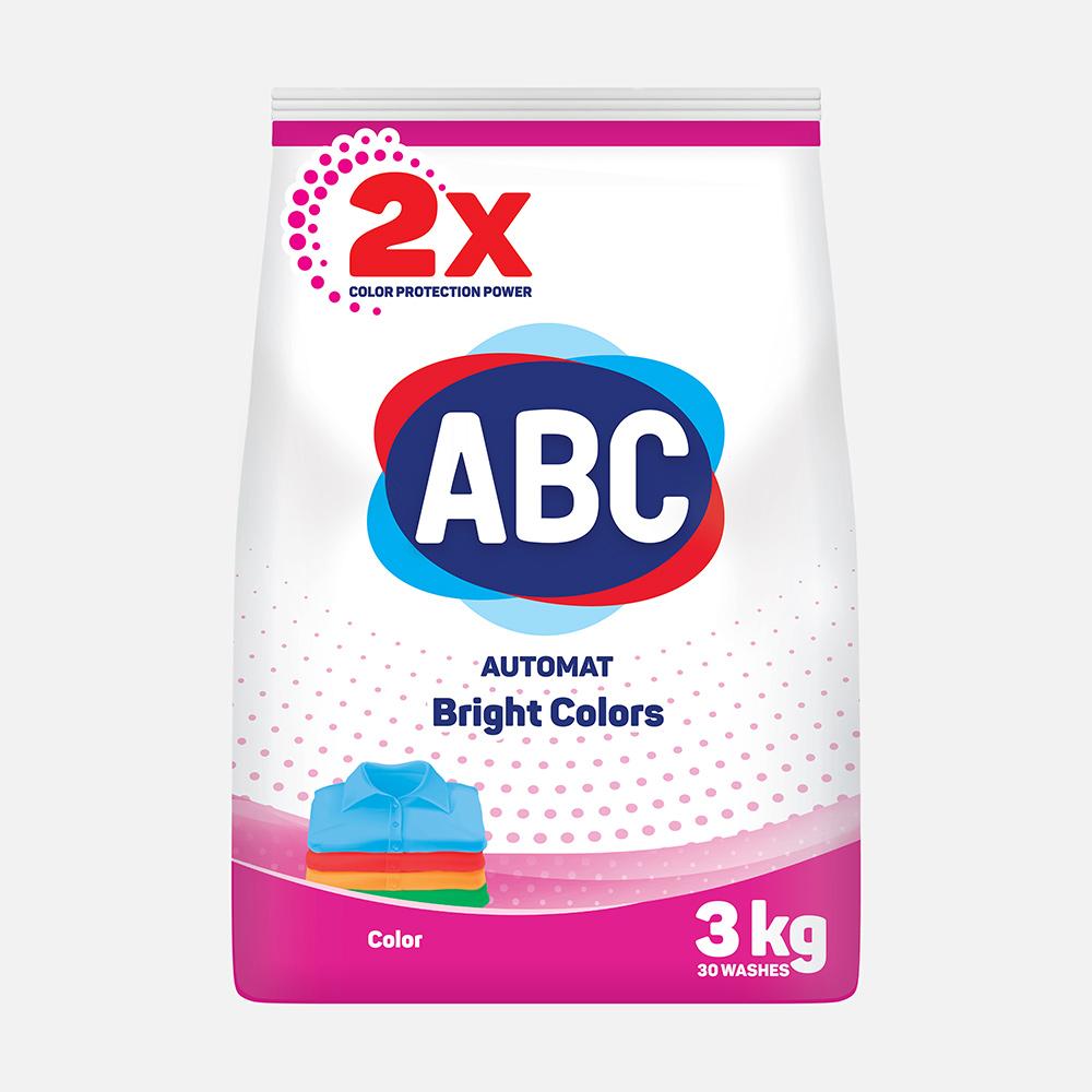 Стир.порошок ABC авт. 3кг Цветной