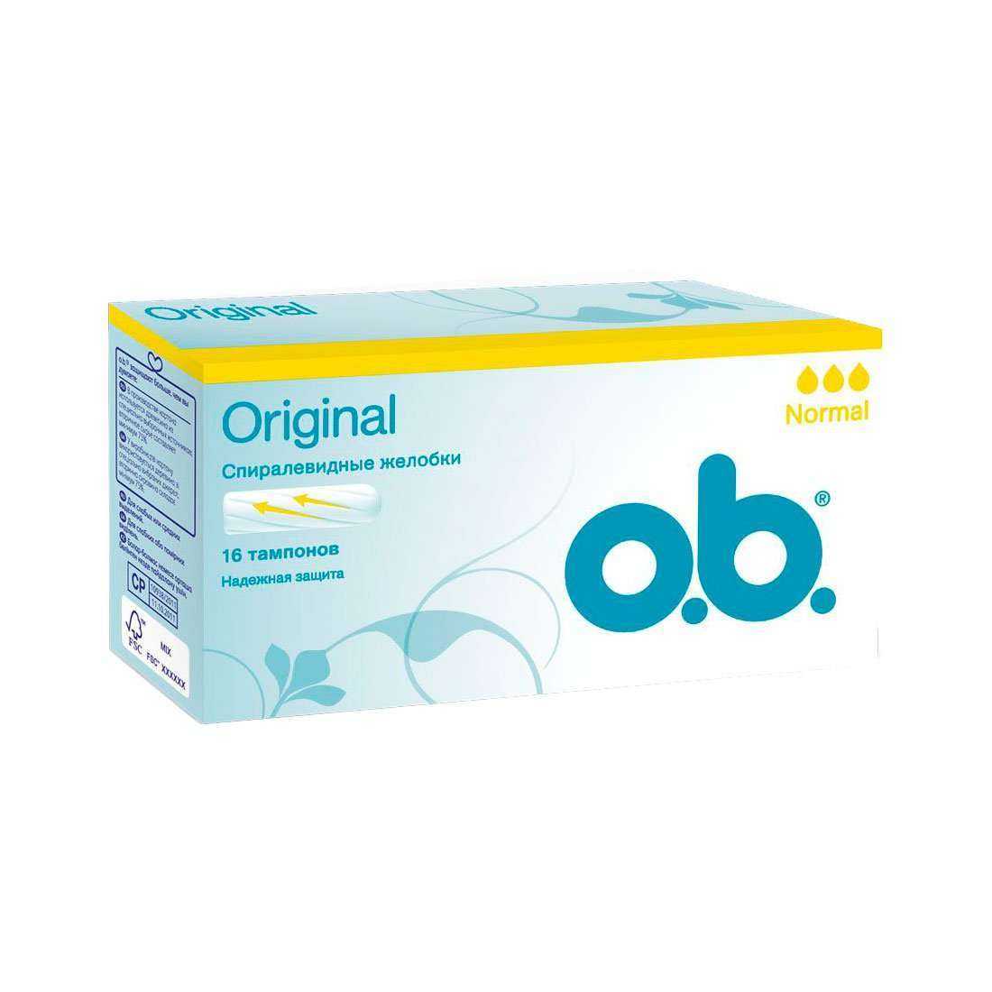 Прокладки OB тампоны 16шт. Normal