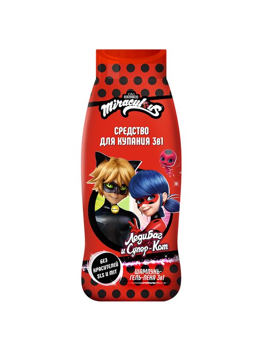 Ср-во для купания Miraculous 400мл. 3в1 Леди Баг и супер Кот (8)