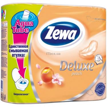 Туалетная бумага Zewa DeLuxe 3сл. 4рул. Персик (14)