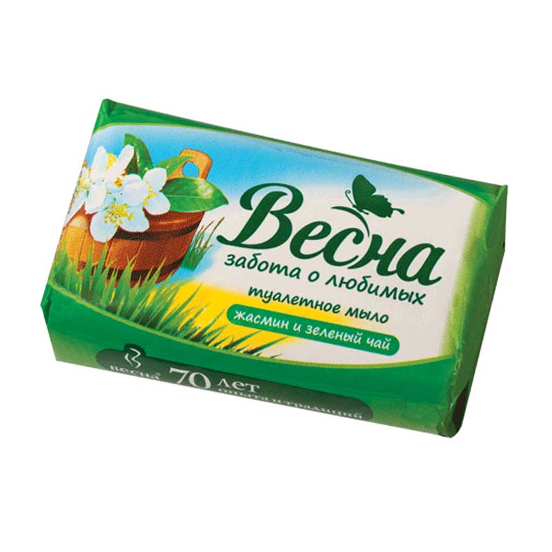 Мыло Весна 90г. Жасмин и зеленый чай 6084 (уп.6) (72)
