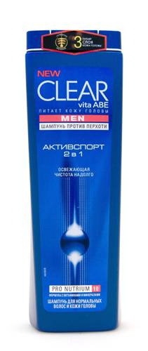 Шампунь CLEAR 200мл муж. 2в1 Активспорт д/норм.синий