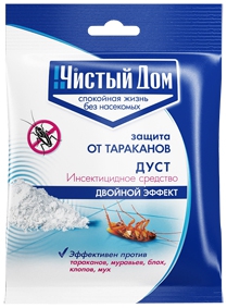 Инсектицид от тараканов Чистый дом 50гр. ДУСТ 02-452 (50)