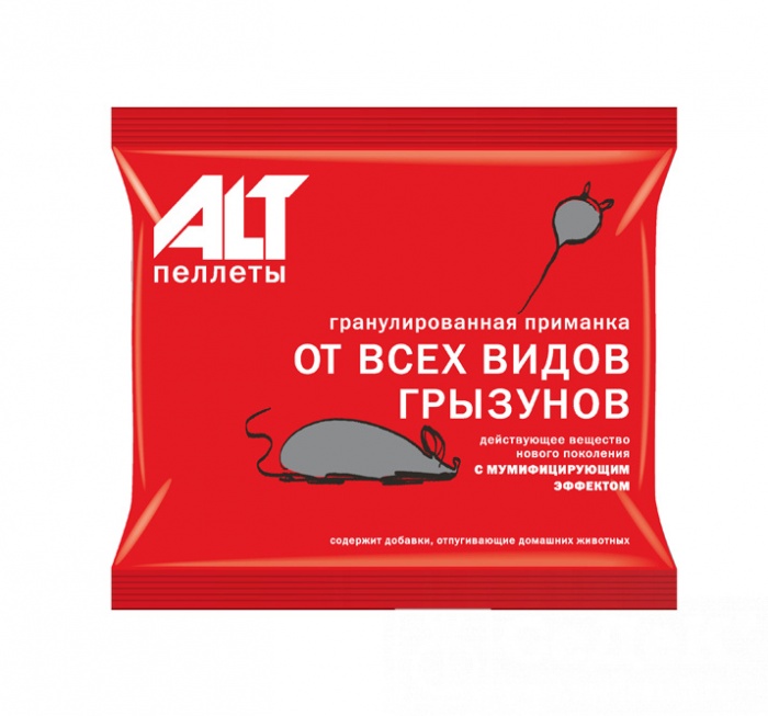 Приманка от грызунов ALT 50гр. пеллеты Варат Г (100)