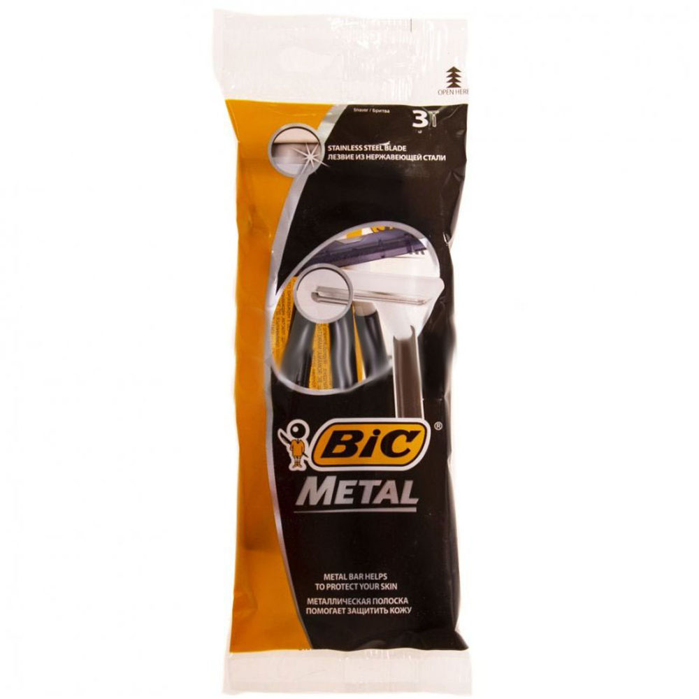 Станки Bic Metal одноразовые 3шт.