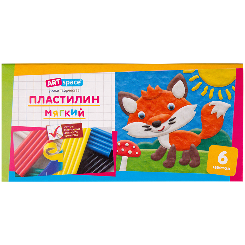 Пластилин 6цв. ArtSpace