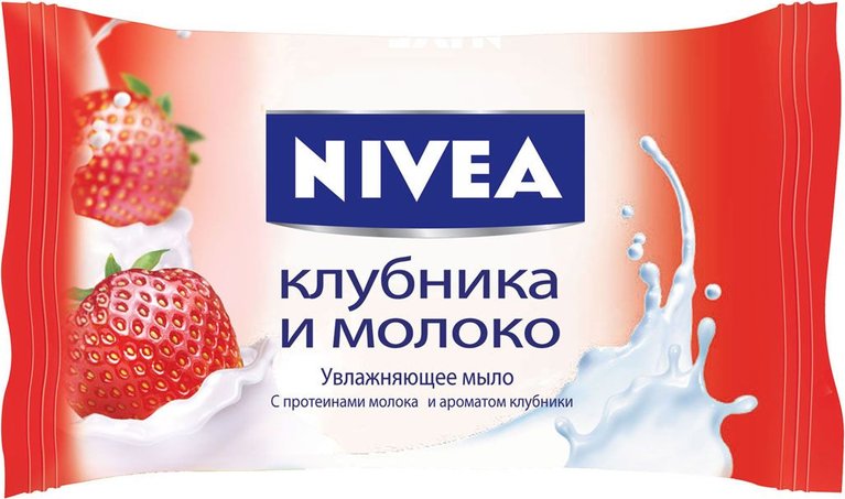 Мыло Нивея 90г. Клубника и молоко (36)