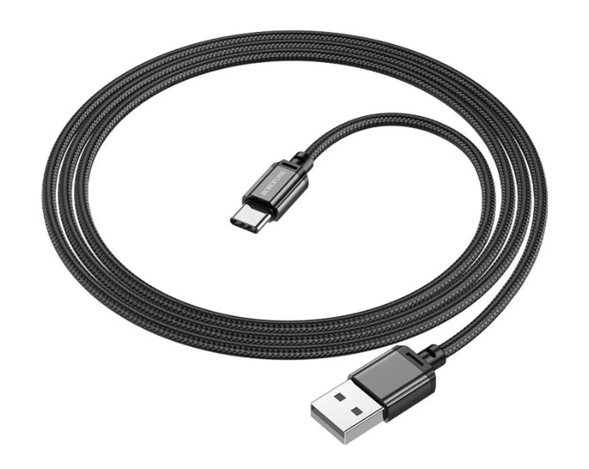Кабель USB Type-C 1м 2,4А черный BX87 Borofone