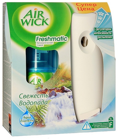 Освежитель автомат. Air Wick 250мл. Freshmatic Свежесть водопада