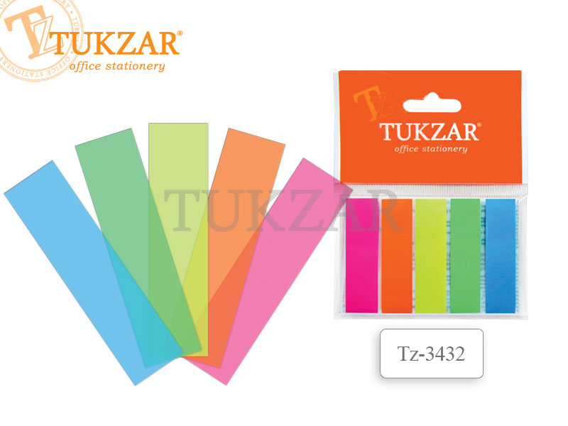 Набор блоков Tukzar стикеров-разделителей  5x25 шт, 44*12мм NEW