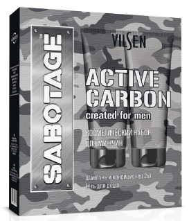 ПН/МУЖ. Вилсен SABOTAGE ACTIVE CARBON (Шамп.2 в1 250мл + Гель/душ 250мл)