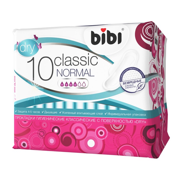Прокладки BiBi Classic Normal Dry 10шт. (24)
