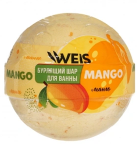 Соль для ванн WEIS 160г. бомбочка Mango (40)
