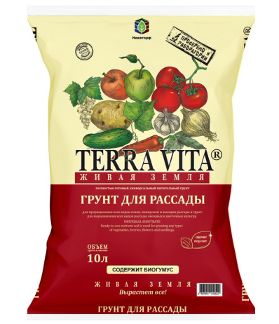 Грунт Живая земля 10л. д/рассады (5)