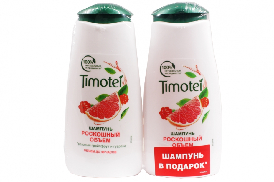 Шампунь Тимотей 250мл.+230мл. Роскошный Объем