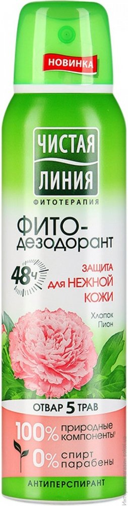 Дез. спрей Чистая линия 150мл. жен. Защита для нежной кожи