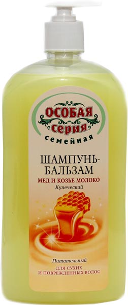 Шампунь Особая серия 1,2л. 2в1 Мед и козье молоко (6)