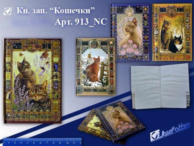 Зап. книжка А5 112стр. Кошечки